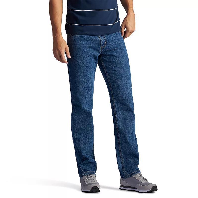 Men's Lee® Regular Fit Straight Leg Jeans, Size: 38 X 32, Medium Grey Product Image