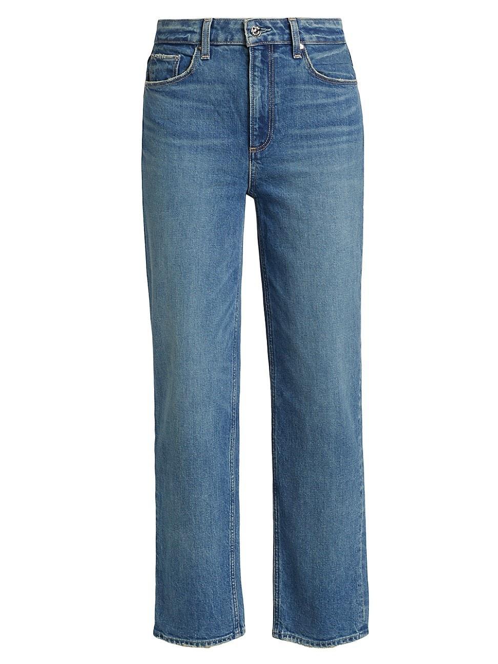 Paige Sarah Straight Ankle (Provocateur) Women's Jeans Product Image