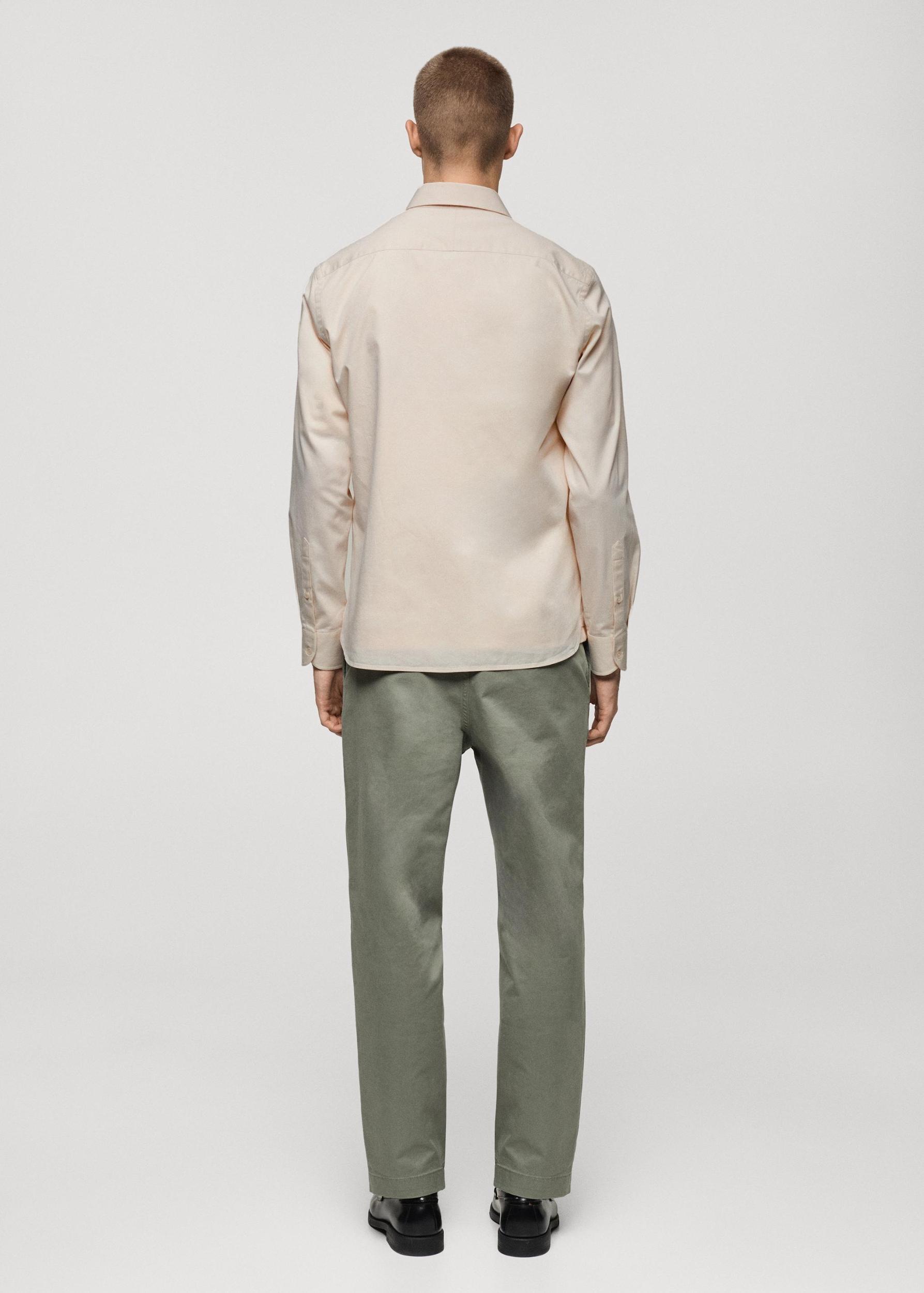 Twill cotton overshirt with pockets - Men | MANGO USA Product Image