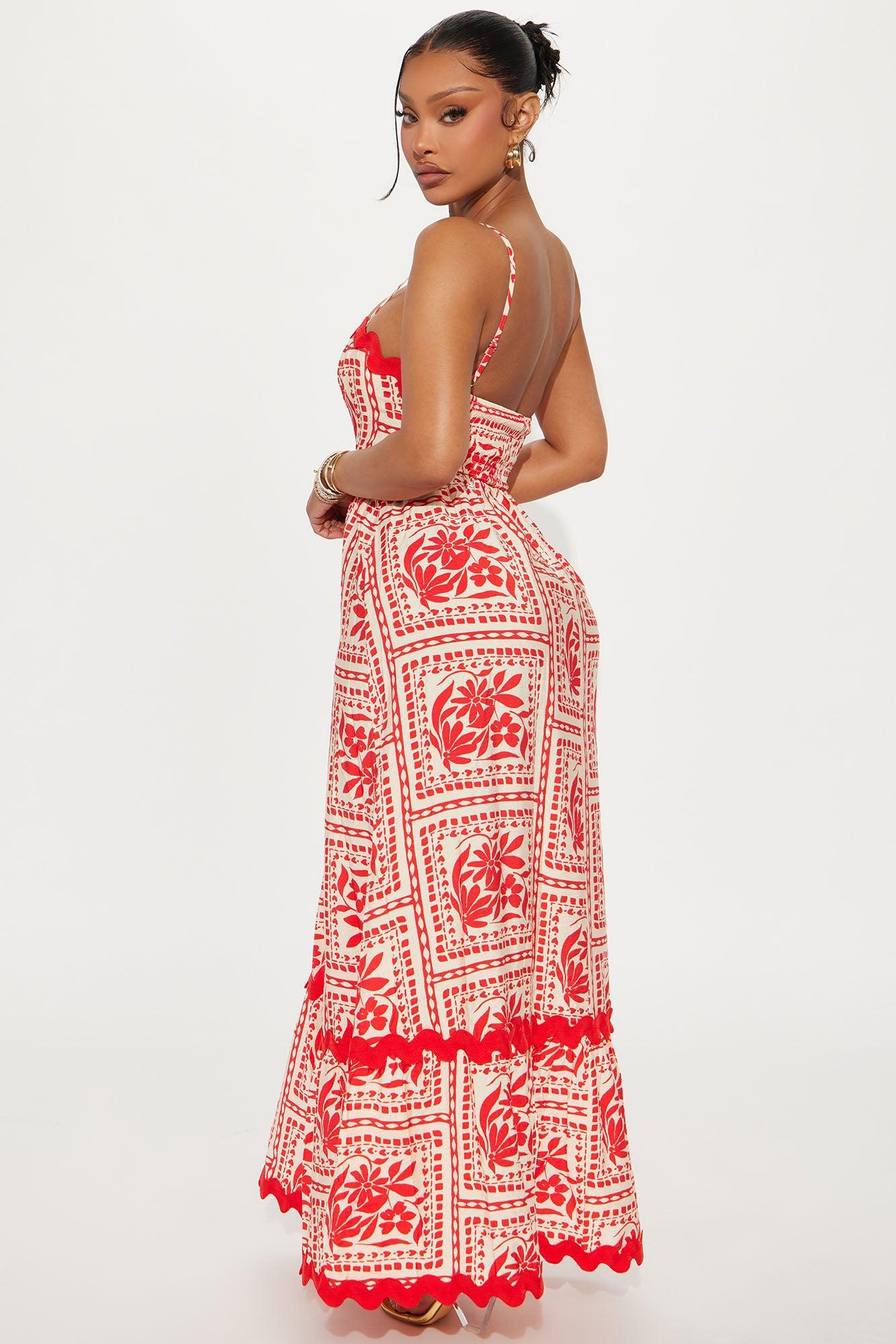 Marissa Maxi Dress - Orange/combo Product Image