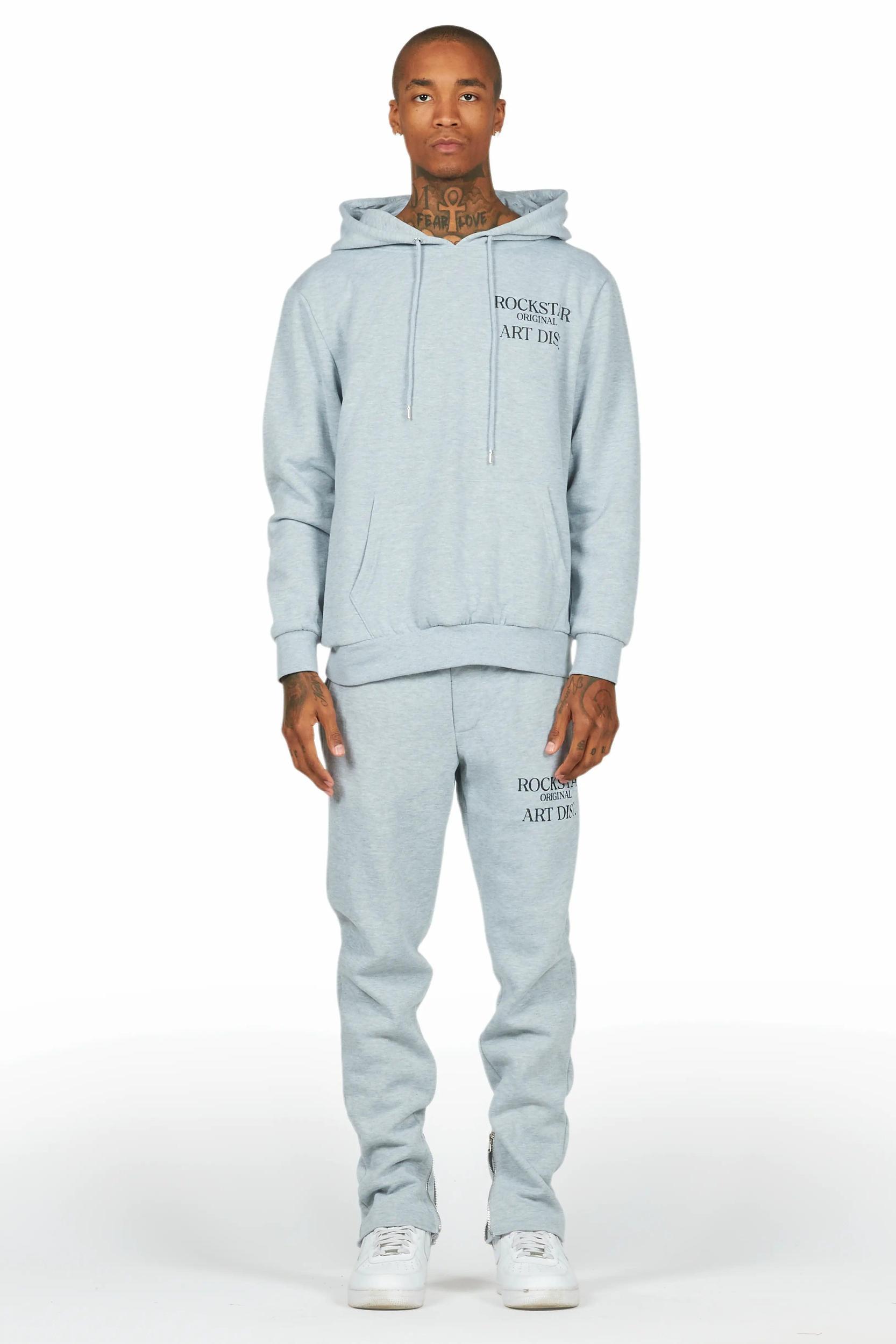 Briggs Heather Grey Hoodie/Slim Fit Track Set Male Product Image