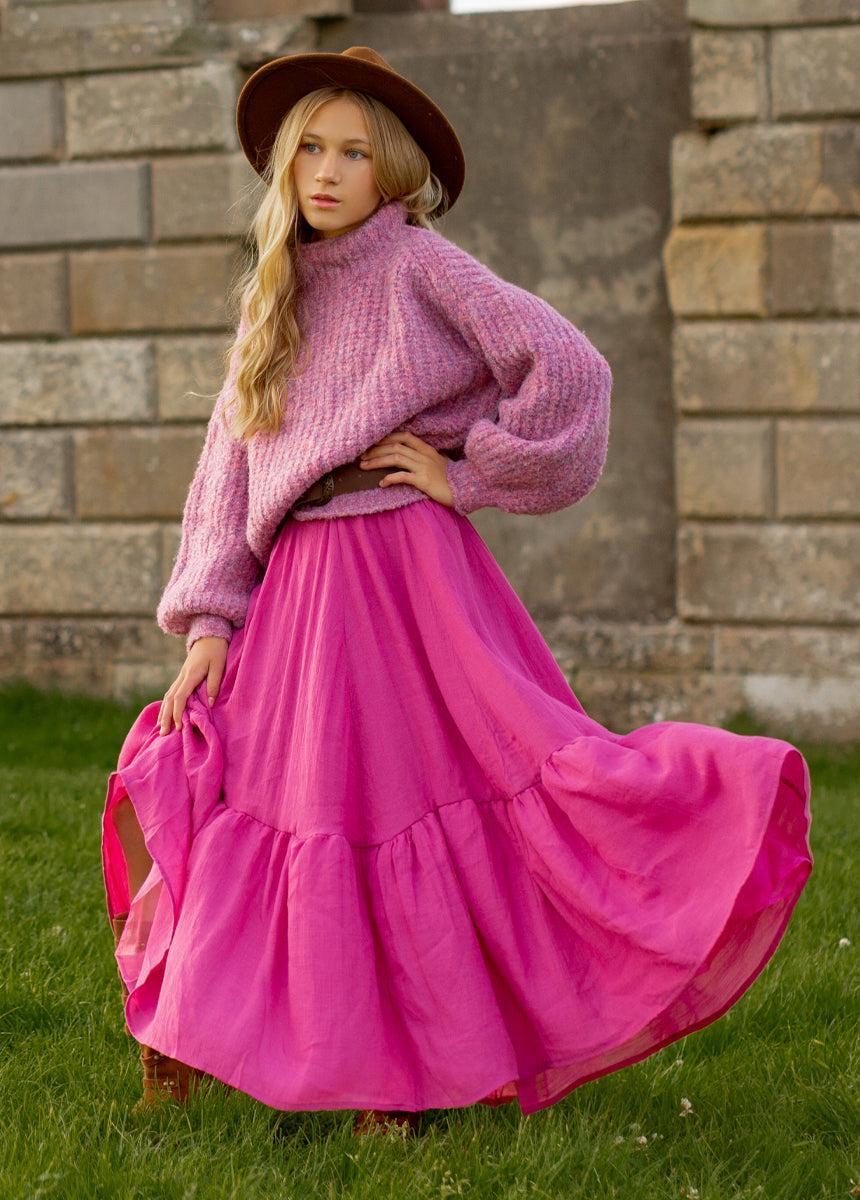 Annabel Skirt in Mulberry Girls Product Image