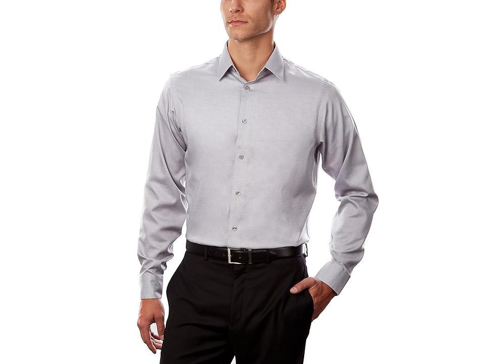 Calvin Klein Men's Dress Shirt Regular Fit Non Iron Stretch Solid Men's Long Sleeve Button Up Product Image