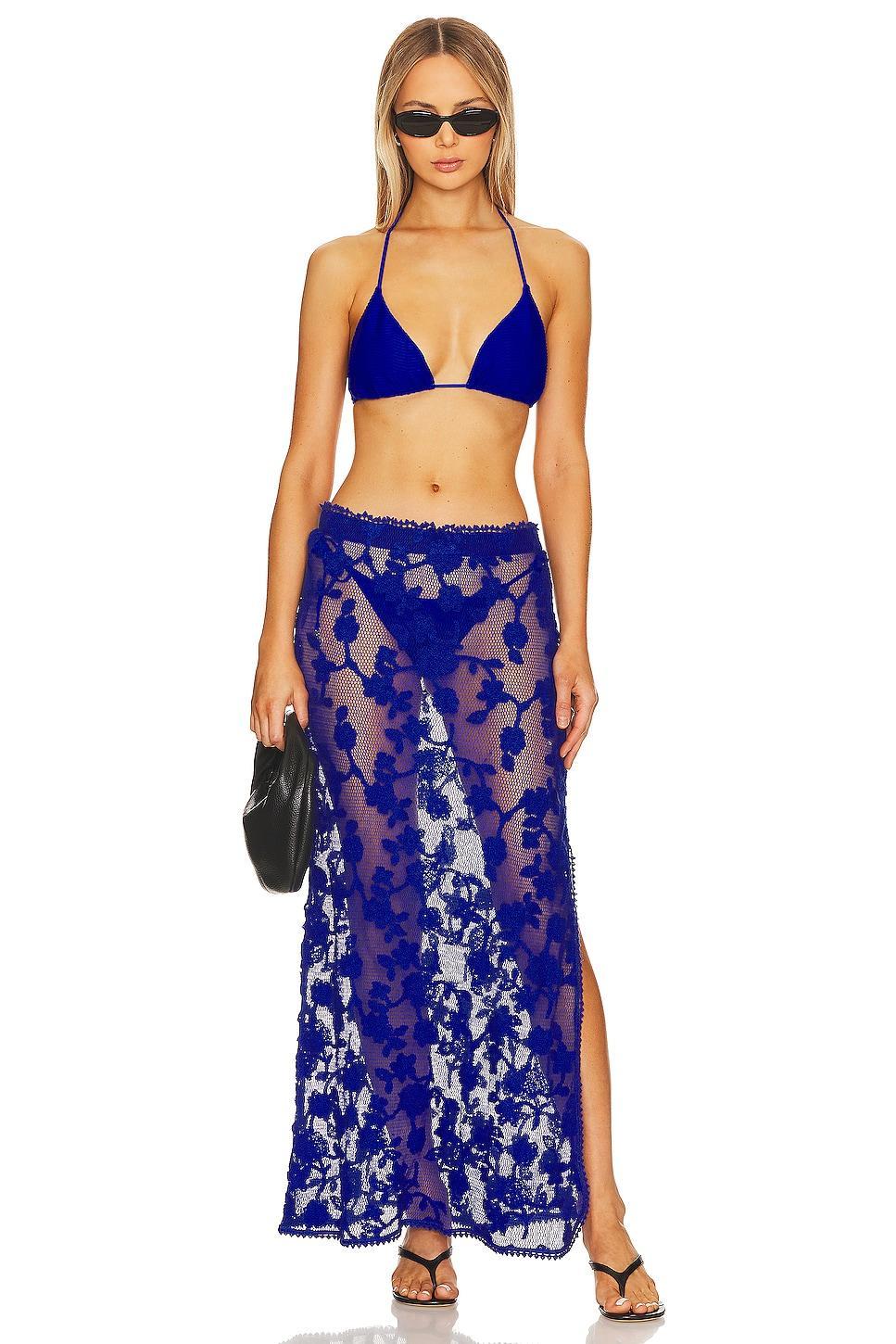 x REVOLVE Cyprus Maxi Skirt Agua Bendita Product Image