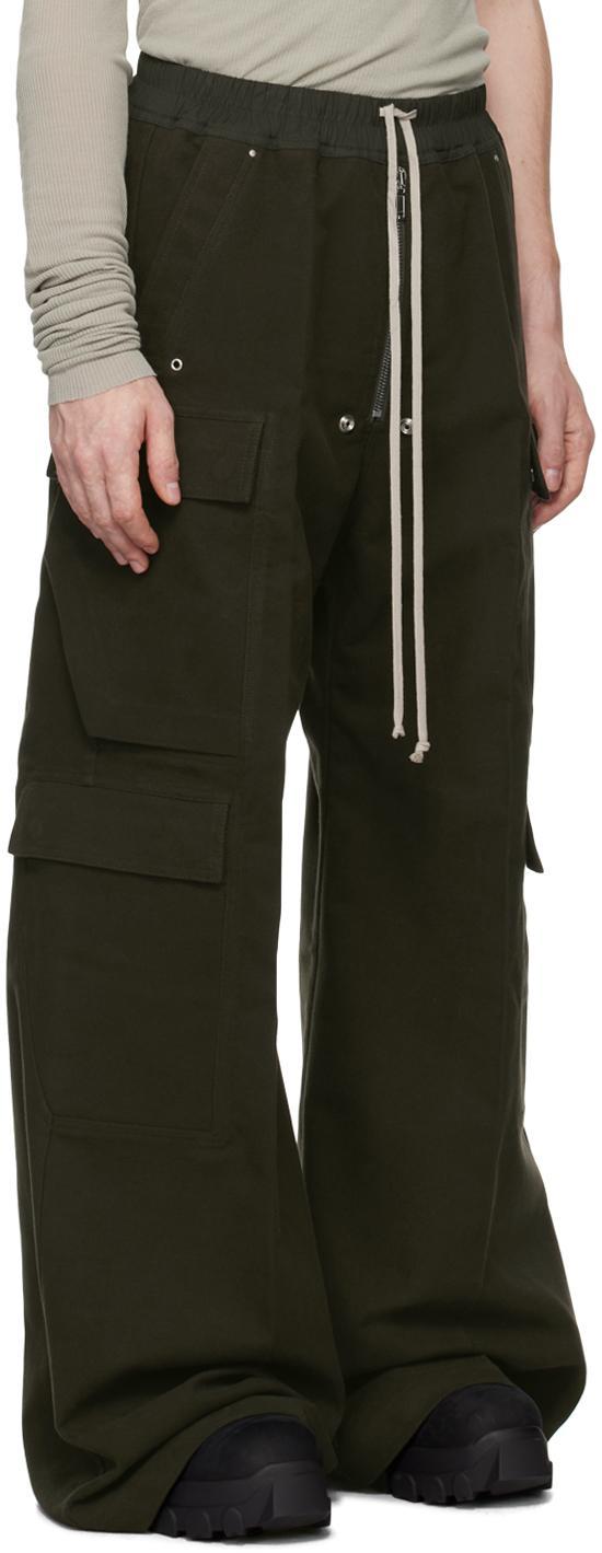 RICK OWENS Green Porterville Cargobelas Cargo Pants In 75 Forest Product Image