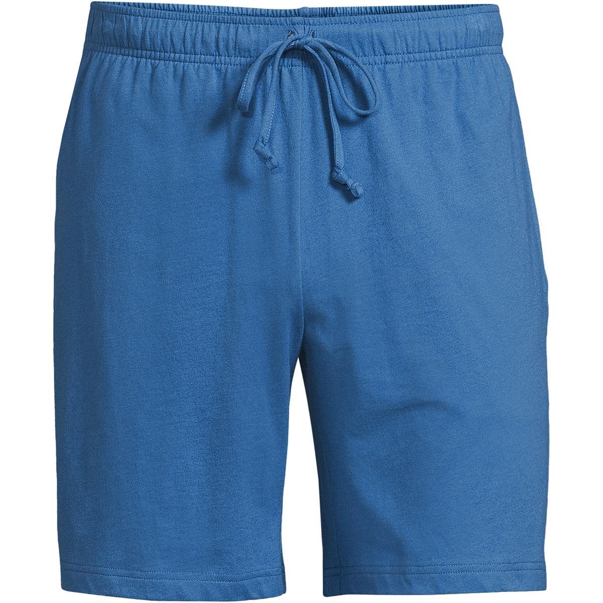 Men's Lands' End Knit Jersey Pajama Shorts, Size: Large, Black Product Image