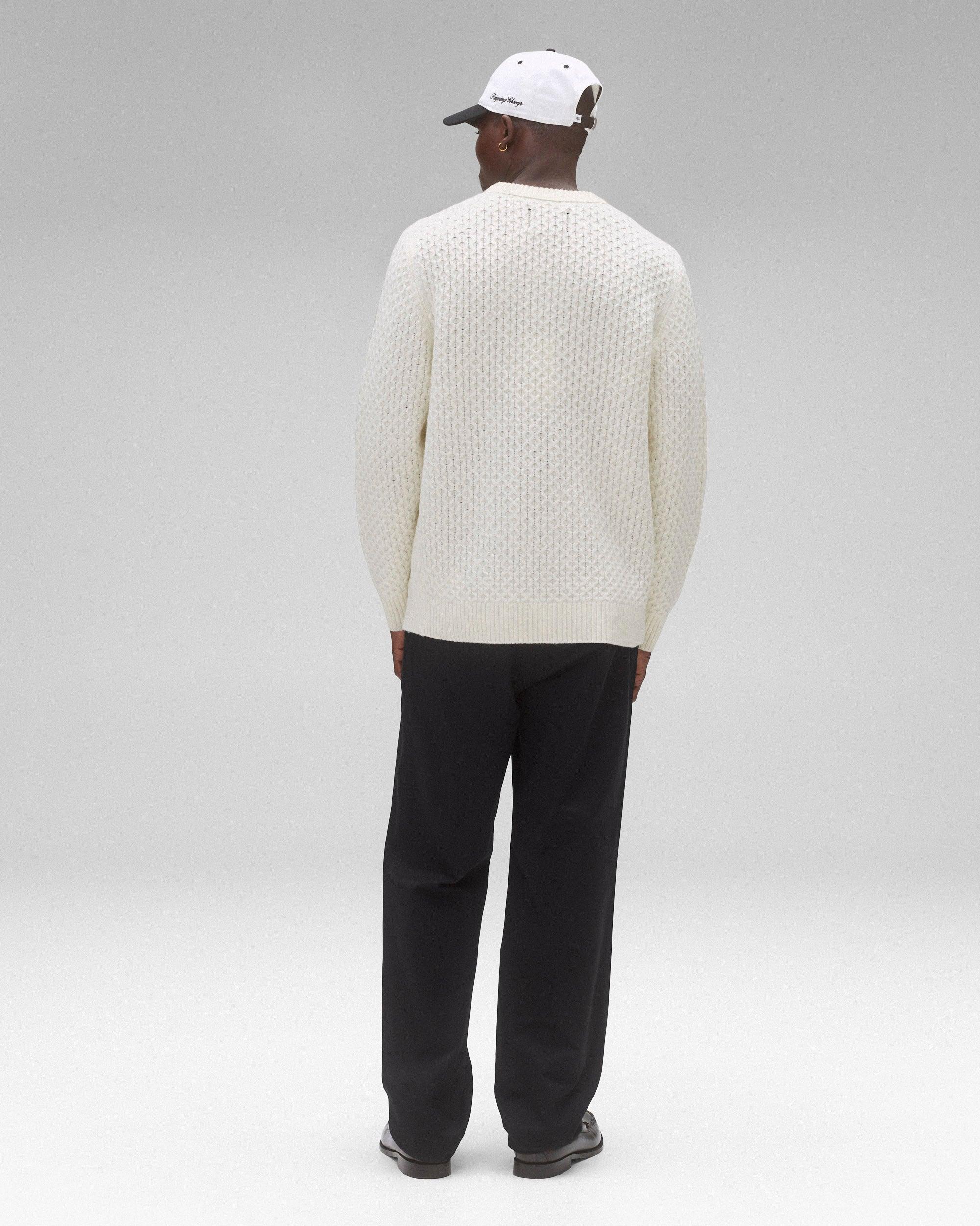 Merino Honeycomb Crewneck Male Product Image