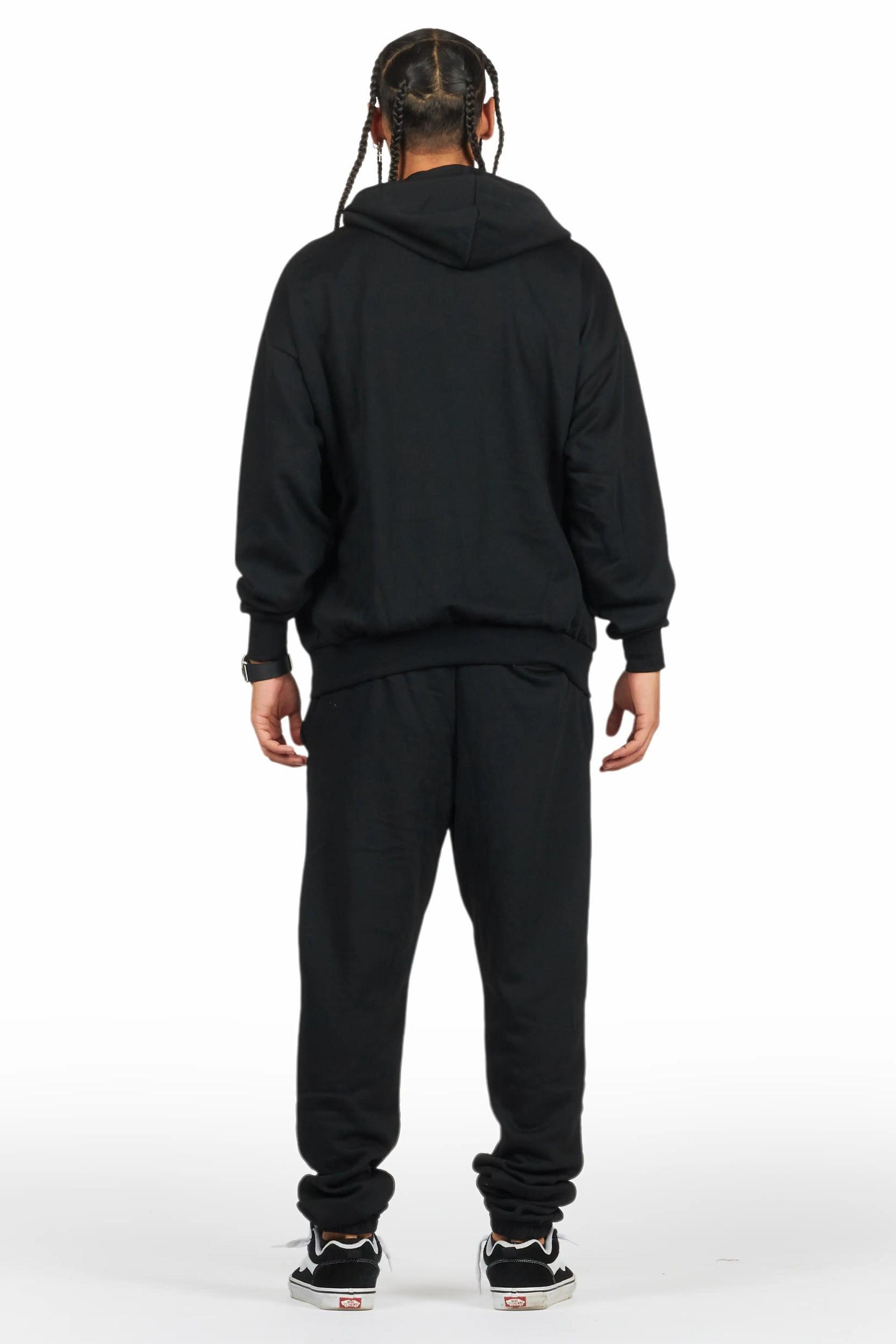 Briggs Black Hoodie/Relax Fit Track Set Male Product Image