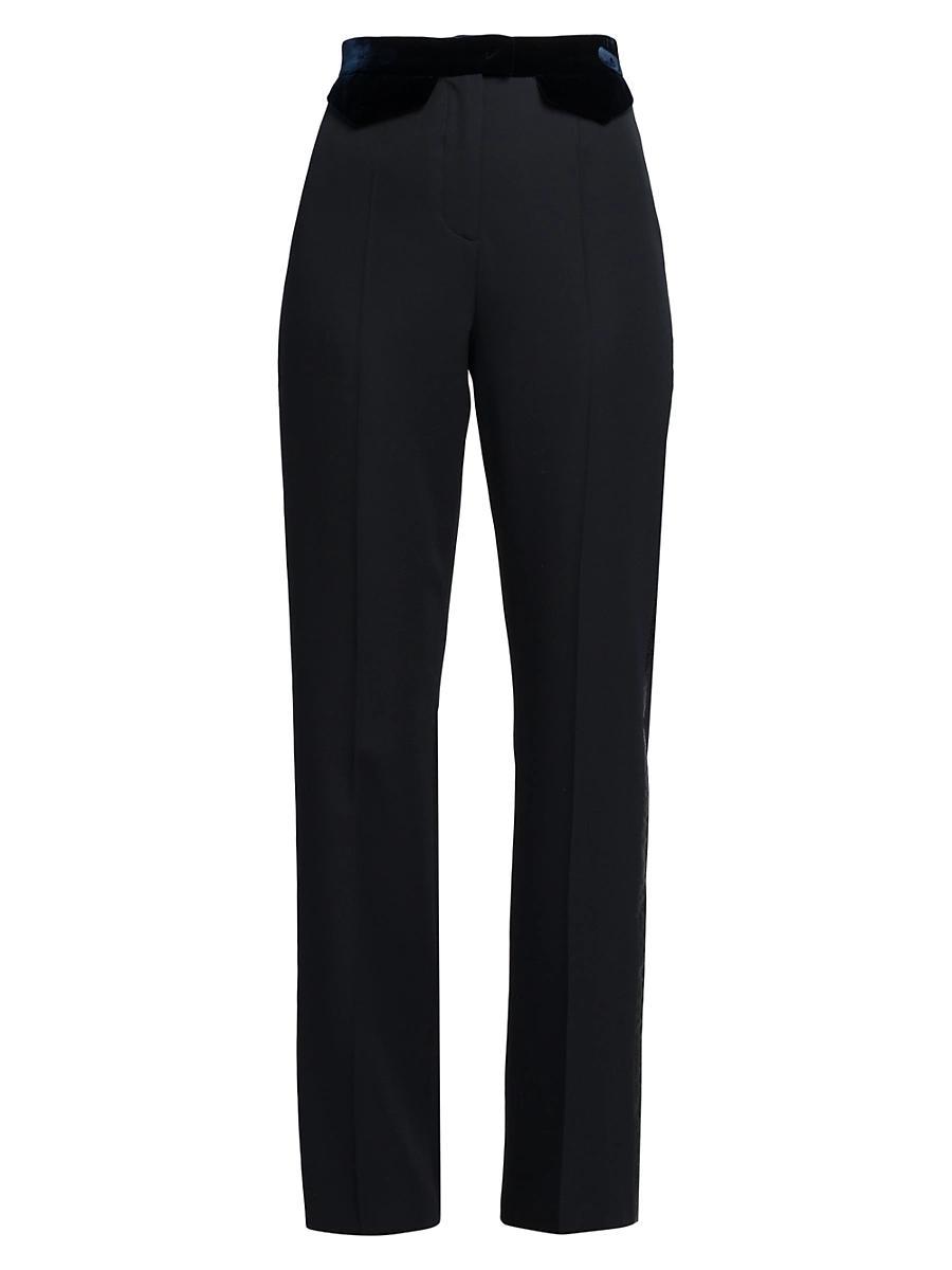 Womens Velvet Waist Slim Pants Product Image