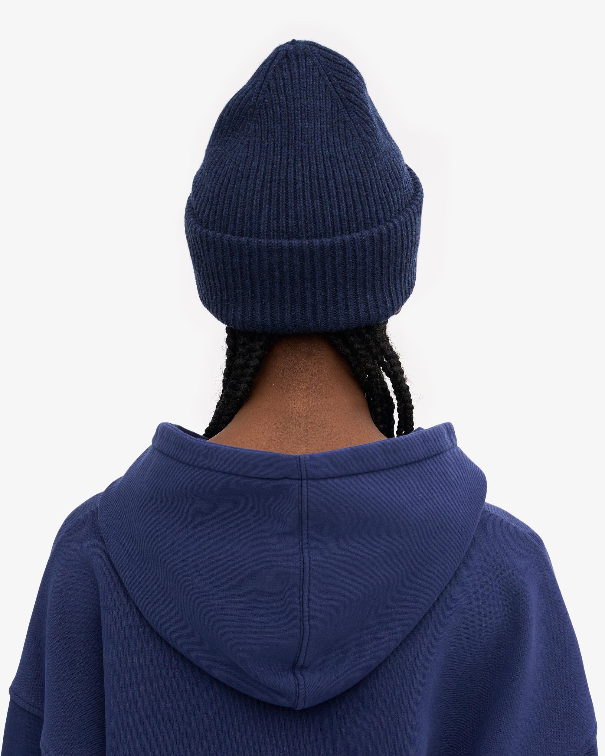Merino Wool Hat - Marine Blue Product Image