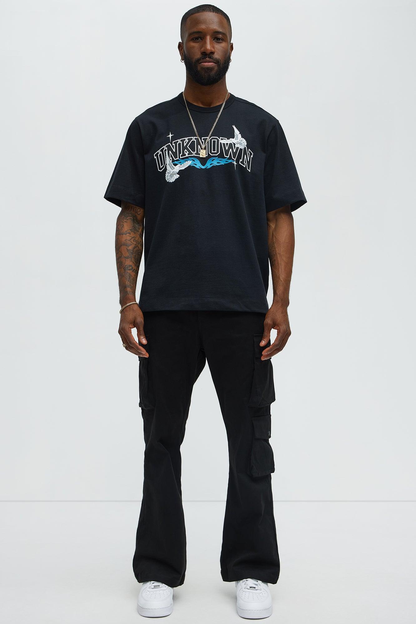 Unknown Oversized Short Sleeve Tee - Black Product Image