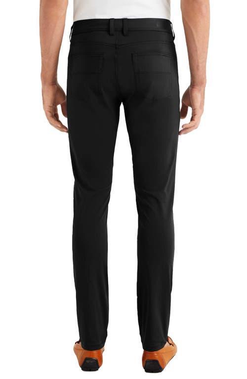 Rhone Commuter Men's Slim Fit Five Pocket Pants in Black at Nordstrom, Size 35 Product Image