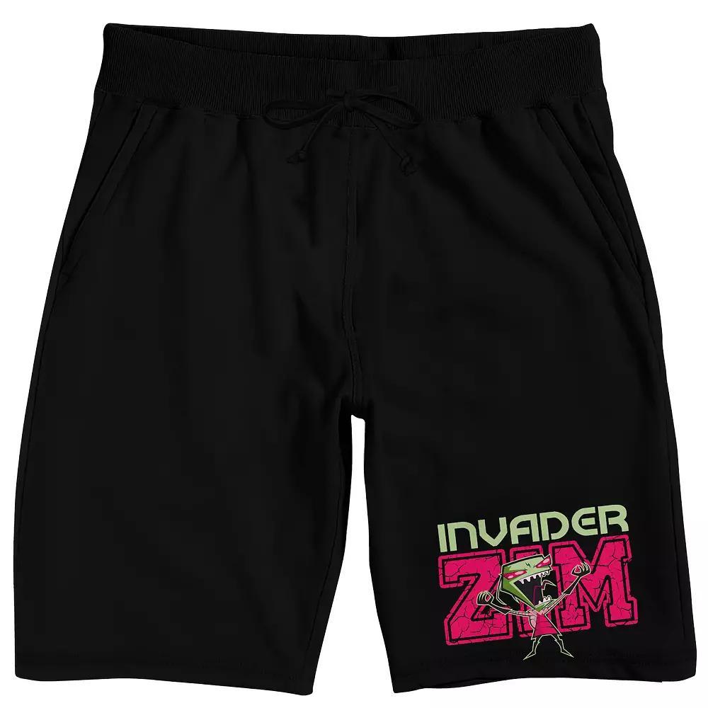 Men's Invader Zim Pajama Shorts, Size: Small, Black Product Image