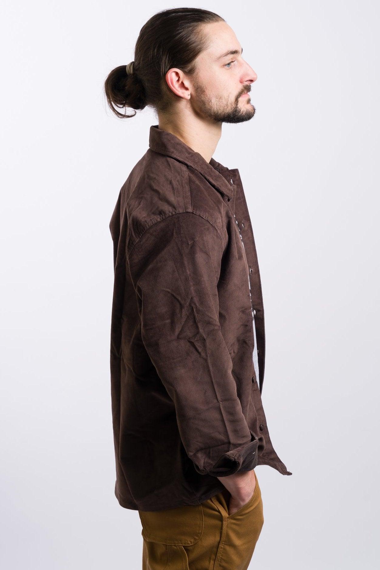 Dickies Relaxed Fit Corduroy Shirt - Chocolate Brown Product Image
