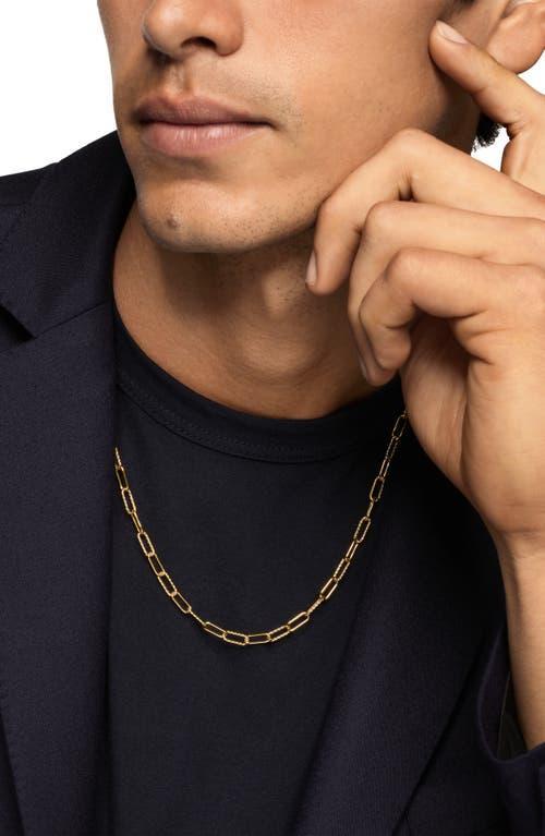 Mens DY Madison Chain Necklace in 18K Yellow Gold, 4MM Product Image
