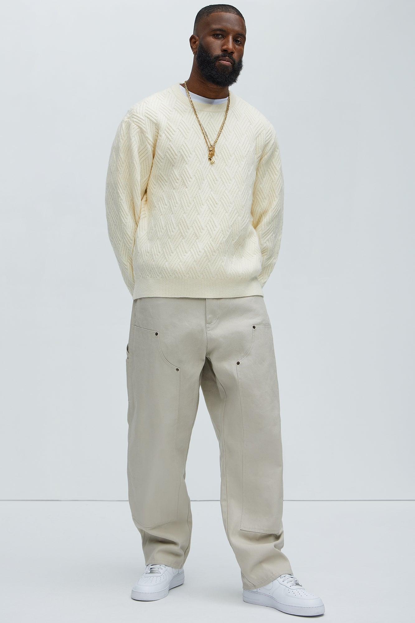 That Stuff Crewneck Sweater - Cream Product Image