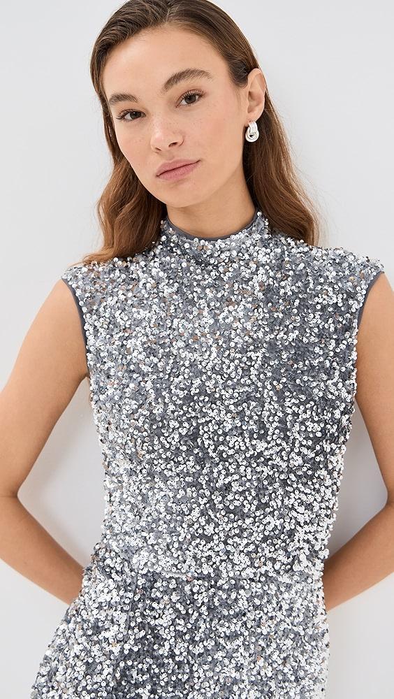 BARDOT Kelso Velvet Sequin Maxi Dress | Shopbop Product Image