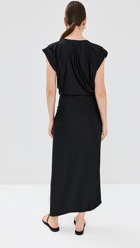 rabanne Draped Dress with Signature Piercing | Shopbop Product Image
