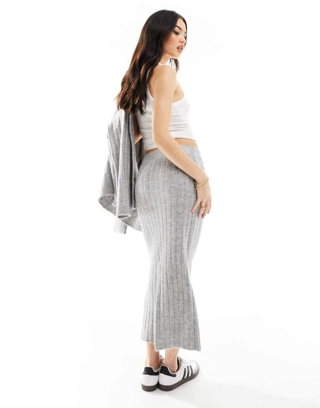 ASOS DESIGN knitted midi skirt Product Image