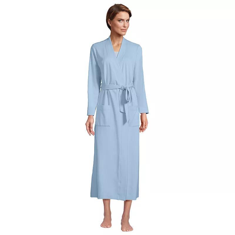 Petite Lands End Cotton Wrap Robe, Womens Product Image