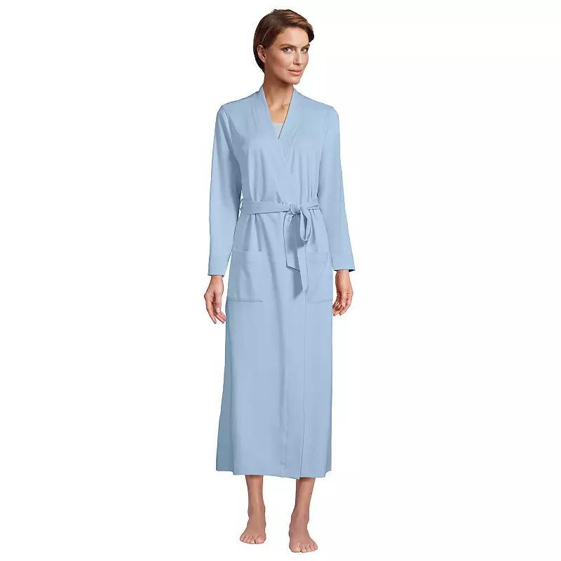 Petite Lands End Cotton Wrap Robe, Womens Product Image