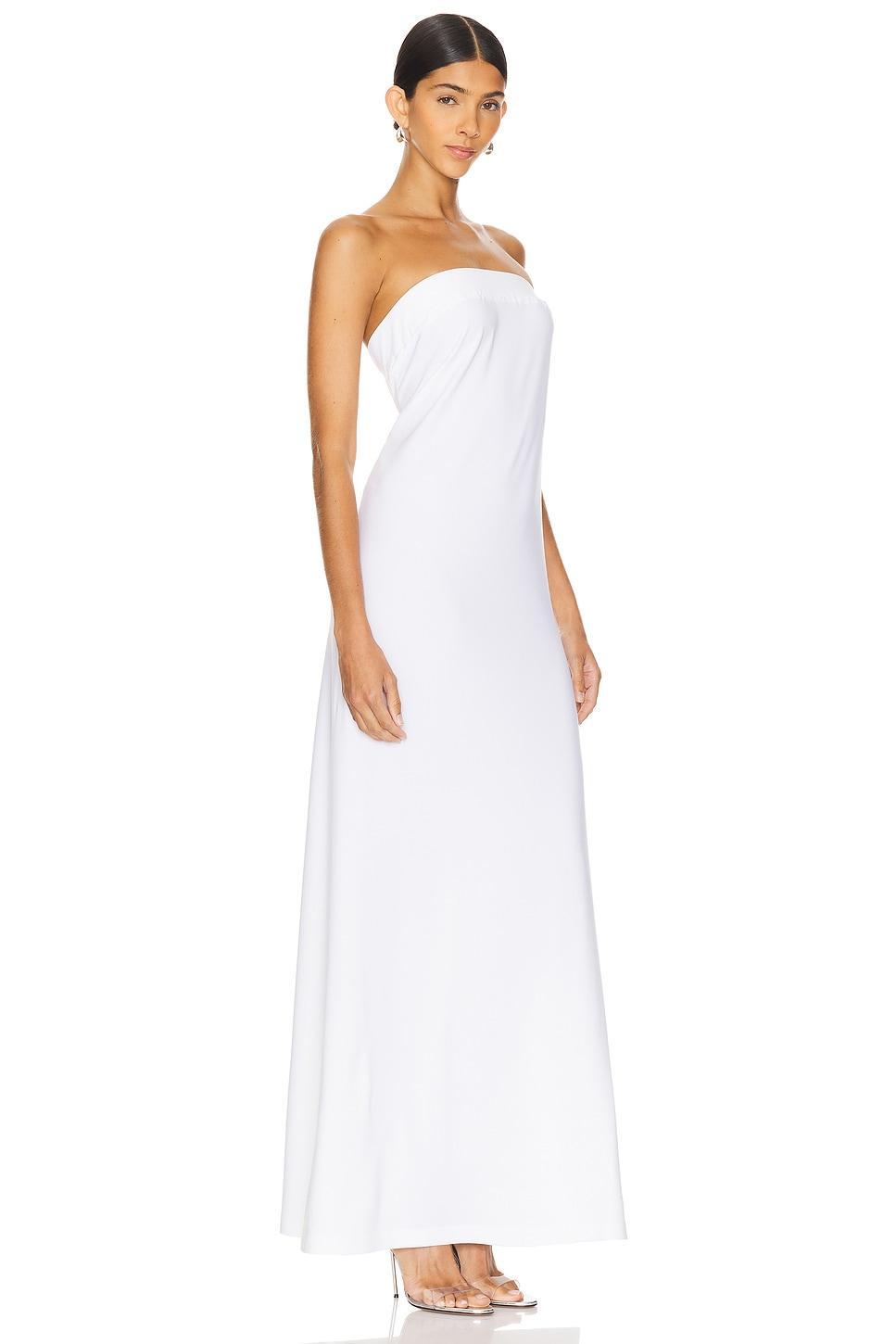 Strapless Tailored Side Slit Gown Norma Kamali Product Image