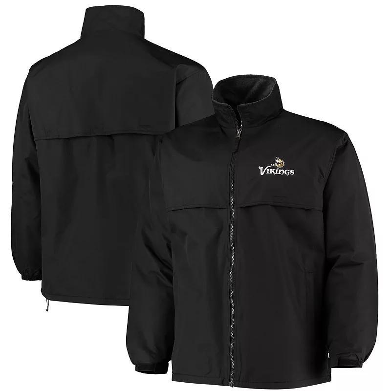 Men's Dunbrooke Black Minnesota Vikings Triumph Fleece Full-Zip Jacket, Size: Small Product Image