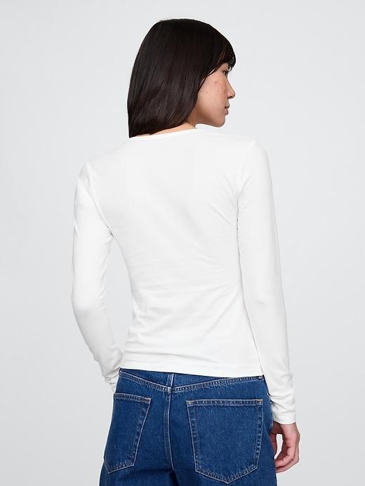 CloseKnit Jersey Henley T-Shirt Product Image