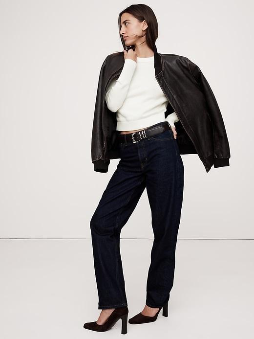 Cotton-Silk Crew-Neck Sweater Product Image