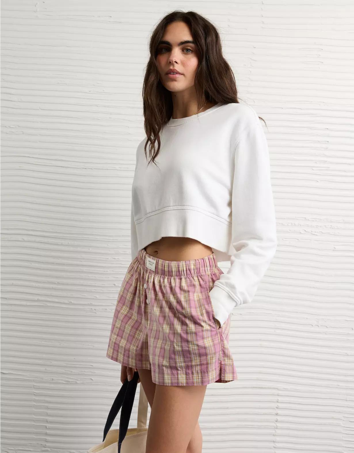 AE Plaid Boxer Sleep Short Product Image
