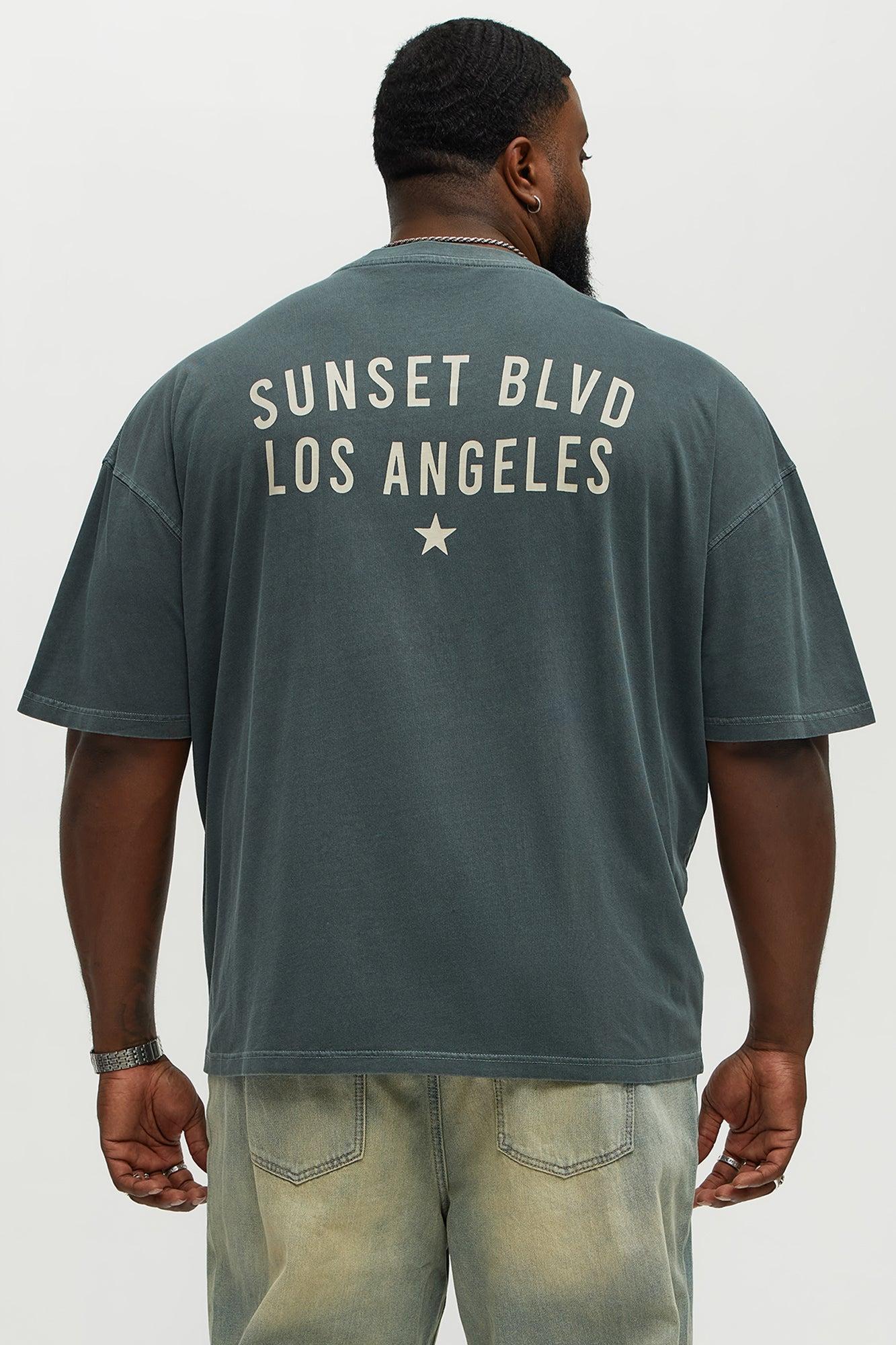 LA Sacred Lights Oversized Short Sleeve Tee - Grey Product Image