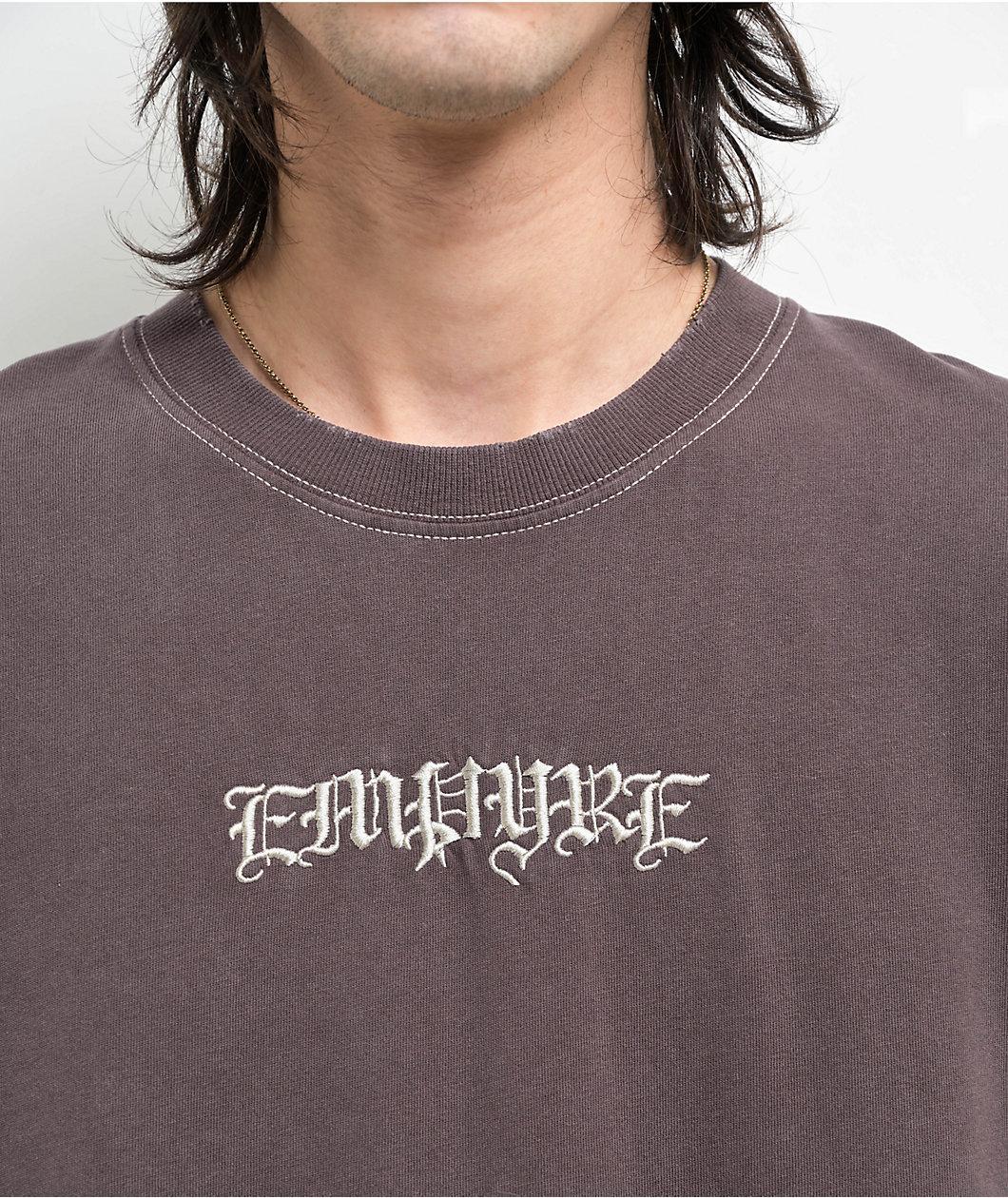 Empyre Throne Charcoal Grey Knit T-Shirt Product Image