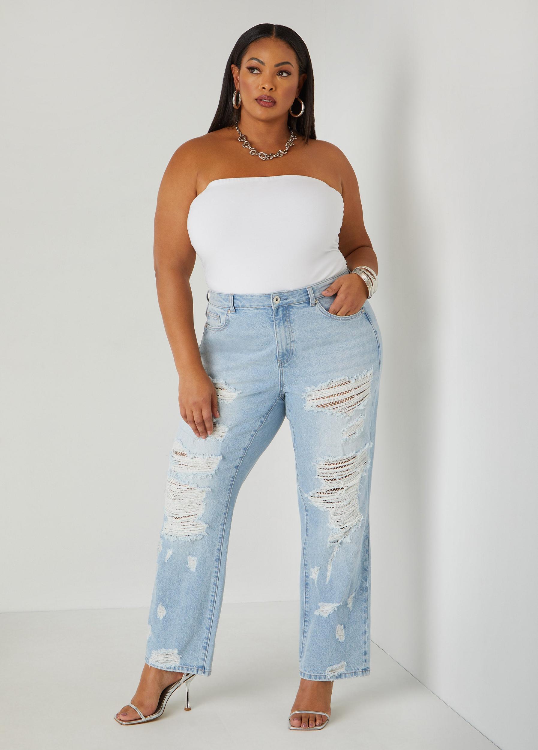 Plus Size Ruched Tube Top Ashley Stewart Product Image
