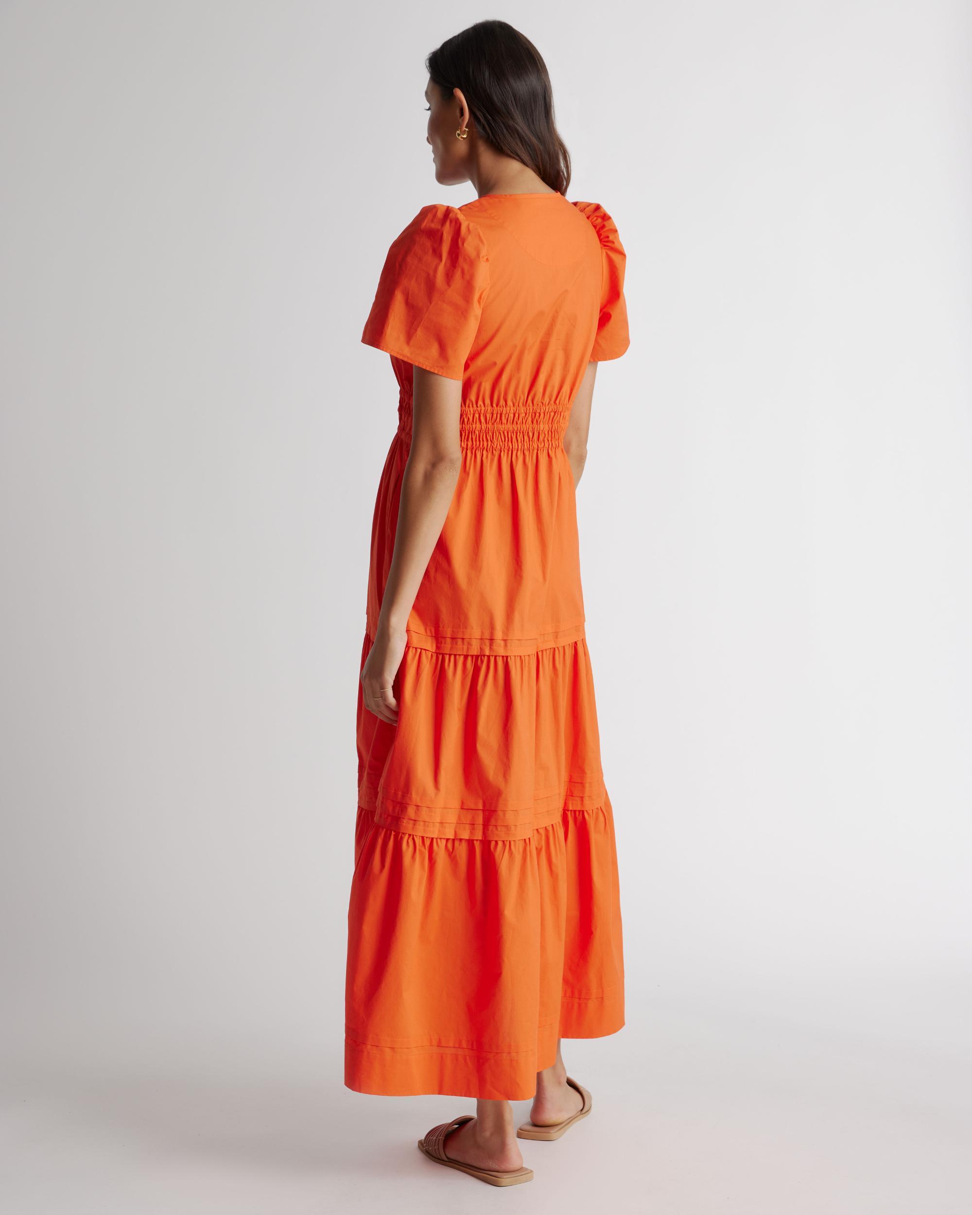 Quince | Women's Poplin Tiered Maxi Dress Size XL, Cotton Product Image