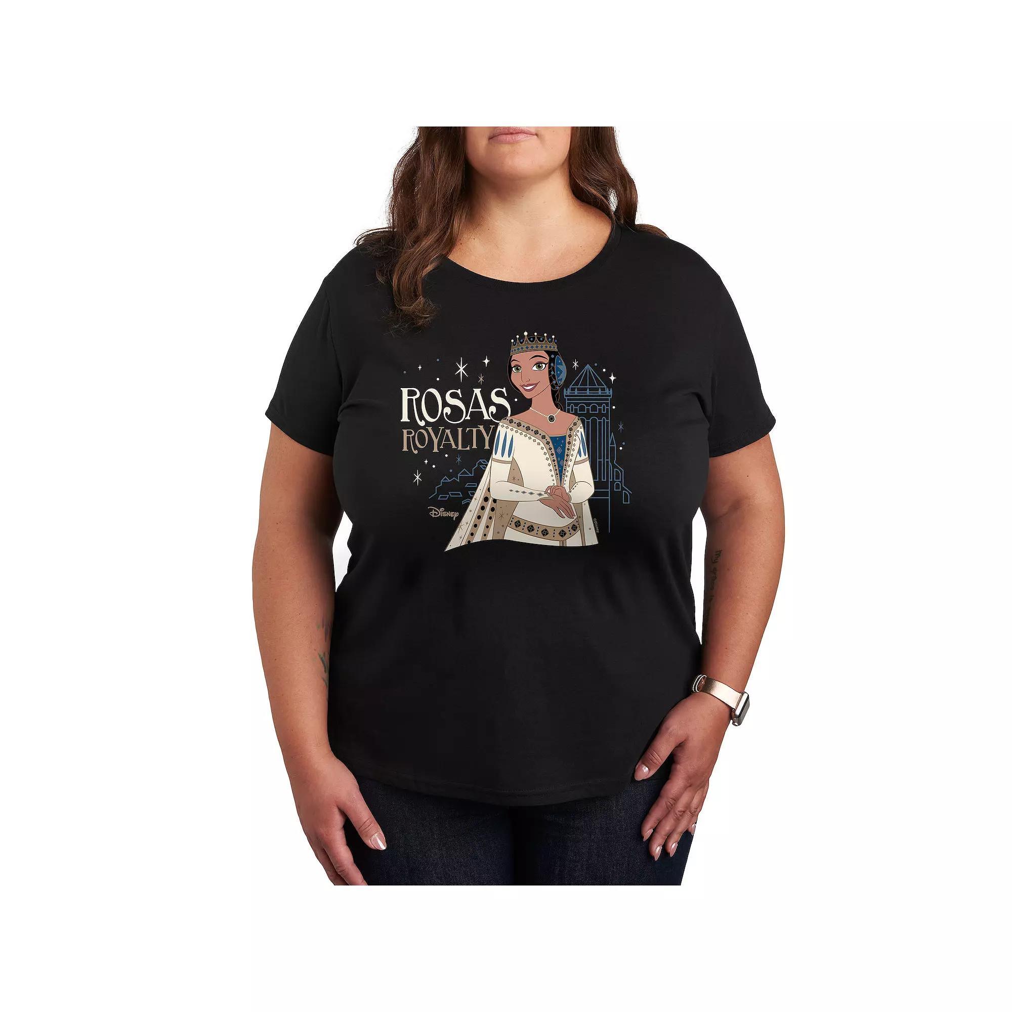 Disneys Wish Plus Rosas Royalty Graphic Tee, Womens Product Image