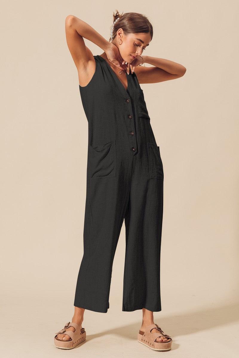 Overall Jumpsuit With Pockets Product Image