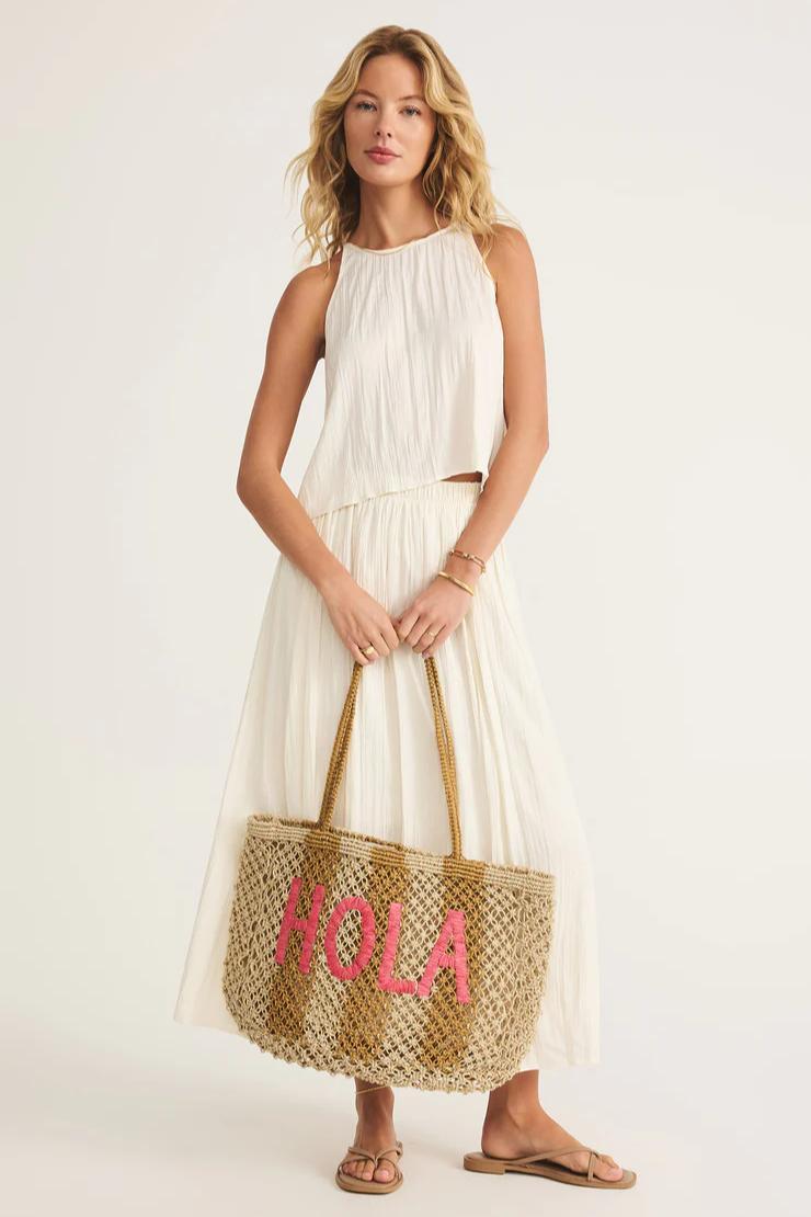 Woven Jute Tote Bag Product Image