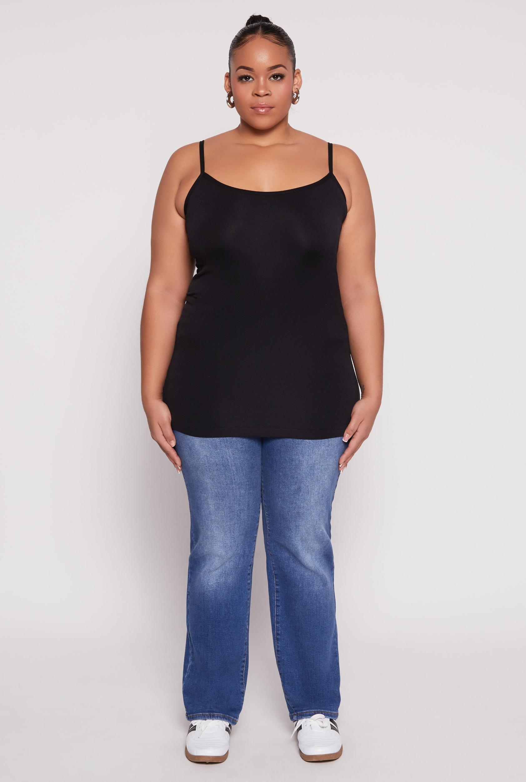 Womens Plus Size Basic Seamless Cami Product Image