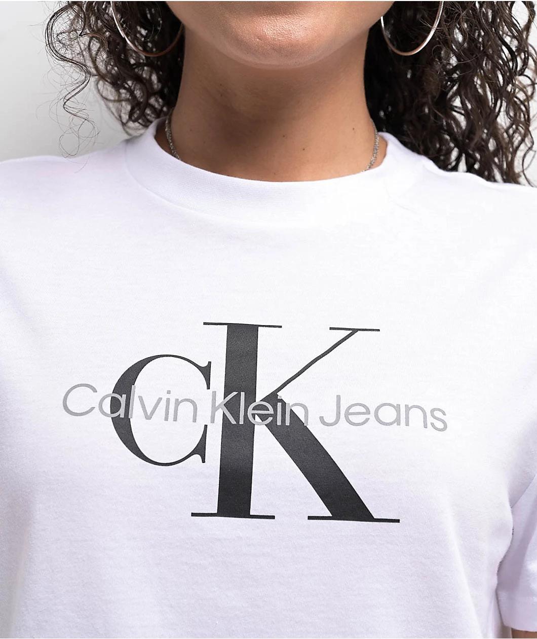 Calvin Klein Classic Logo White T-Shirt Product Image
