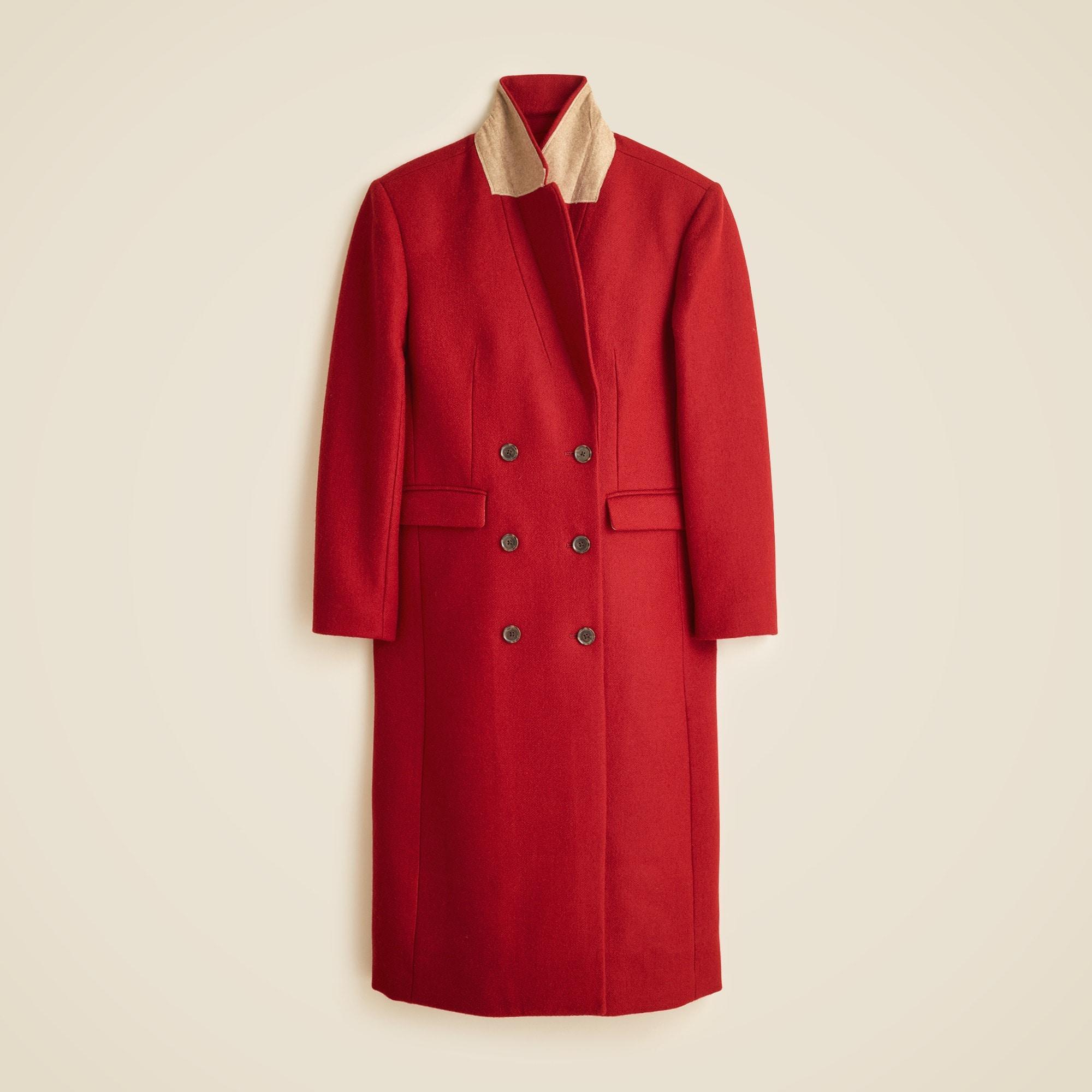 Palais double-breasted topcoat in Italian wool-blend melton Product Image