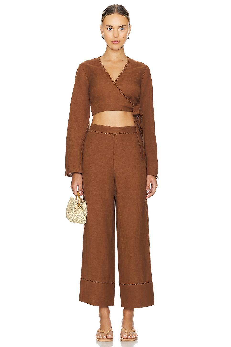 Colley Cropped Straight Leg Pant SIMKHAI Product Image