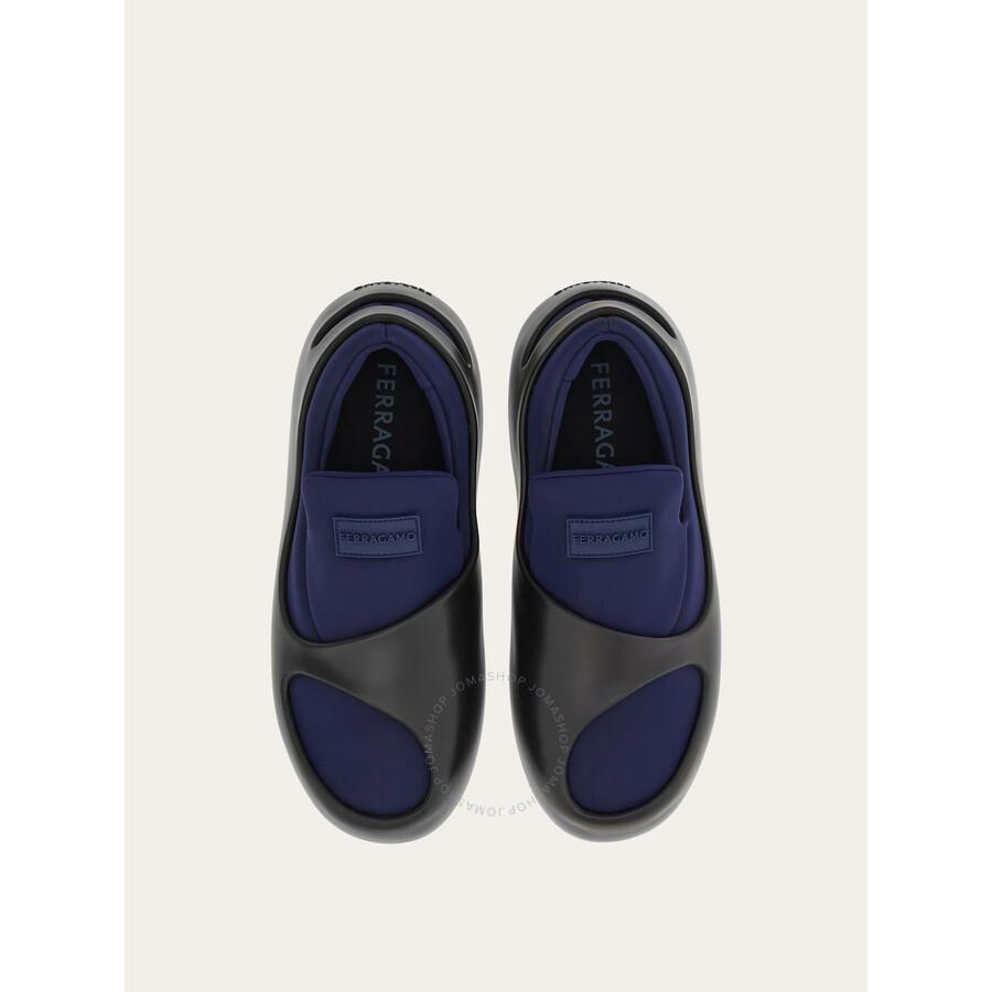 FERRAGAMO Men's Blue Lunar Hybrid Sneakers Product Image