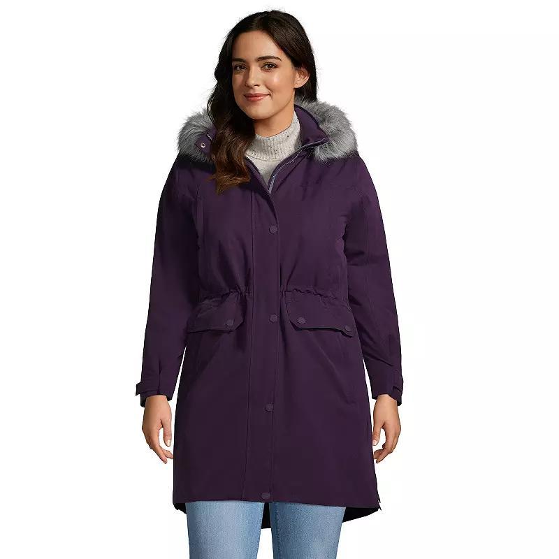 Plus Size Lands' End Expedition Down Waterproof Winter Parka, Women's, Size: 3XL, Black Product Image