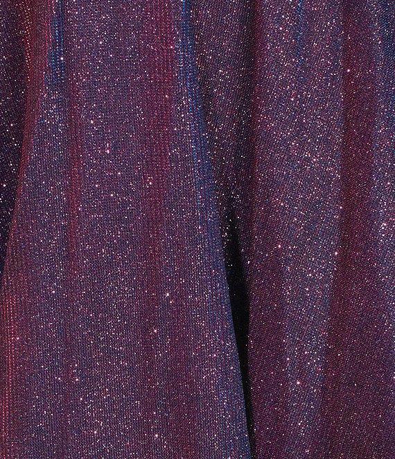 City Vibe Sleeveless Plunge V-Neck Ballgown Dress Product Image