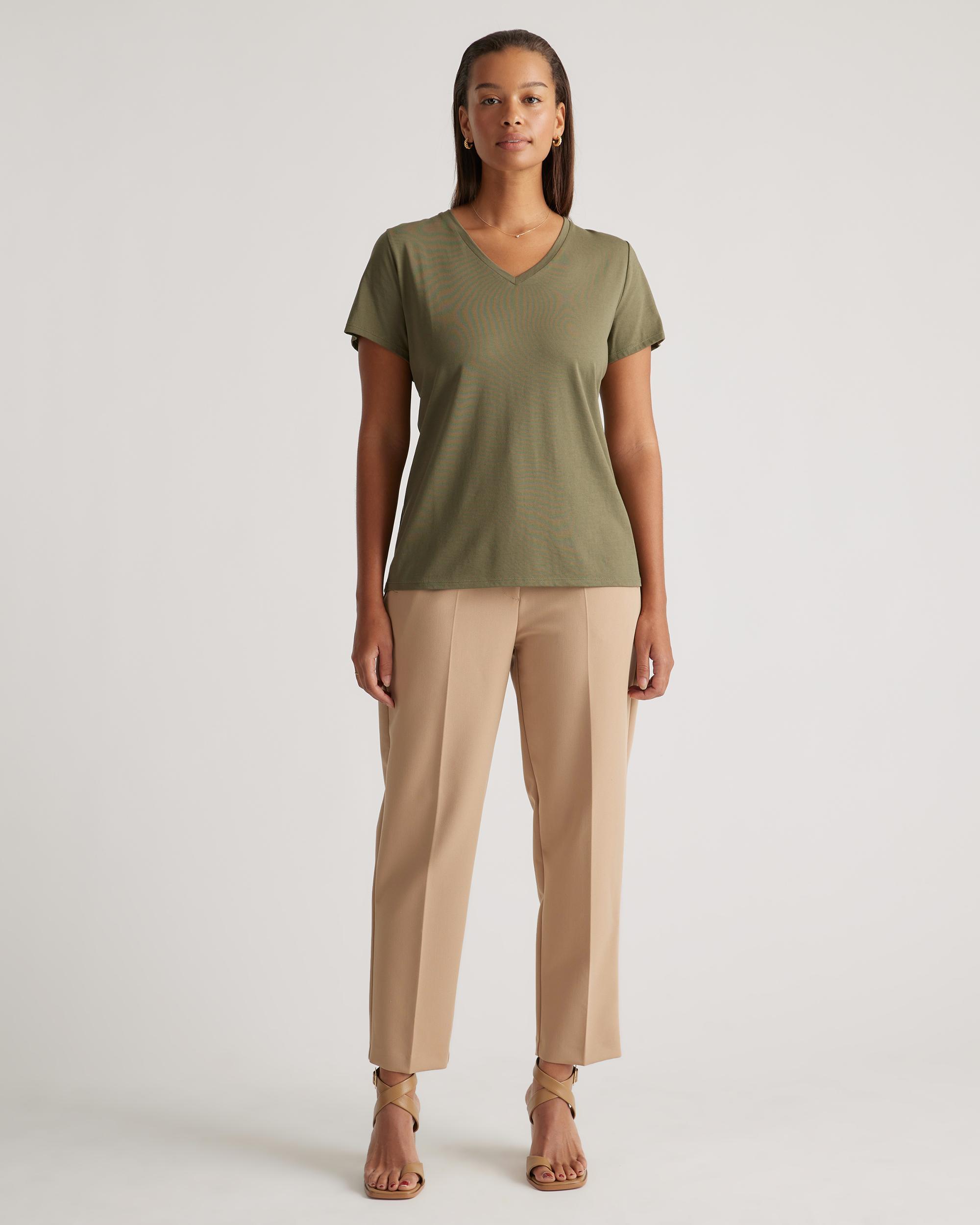 Quince | Women's Cotton Modal V-Neck T-Shirt Cotton/Modal Product Image