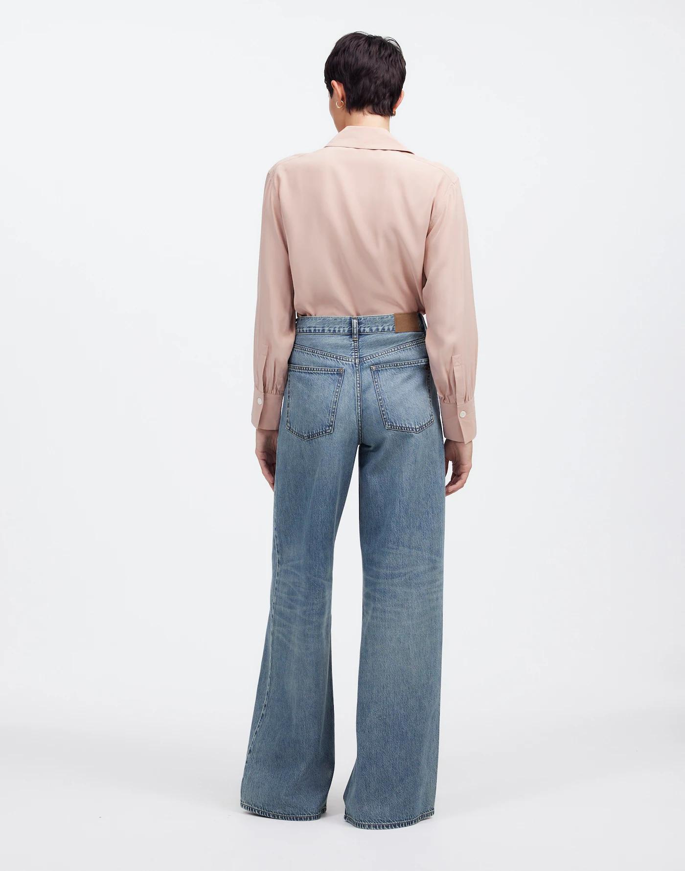 Petite Superwide-Leg Jeans: Airy Denim Edition Product Image