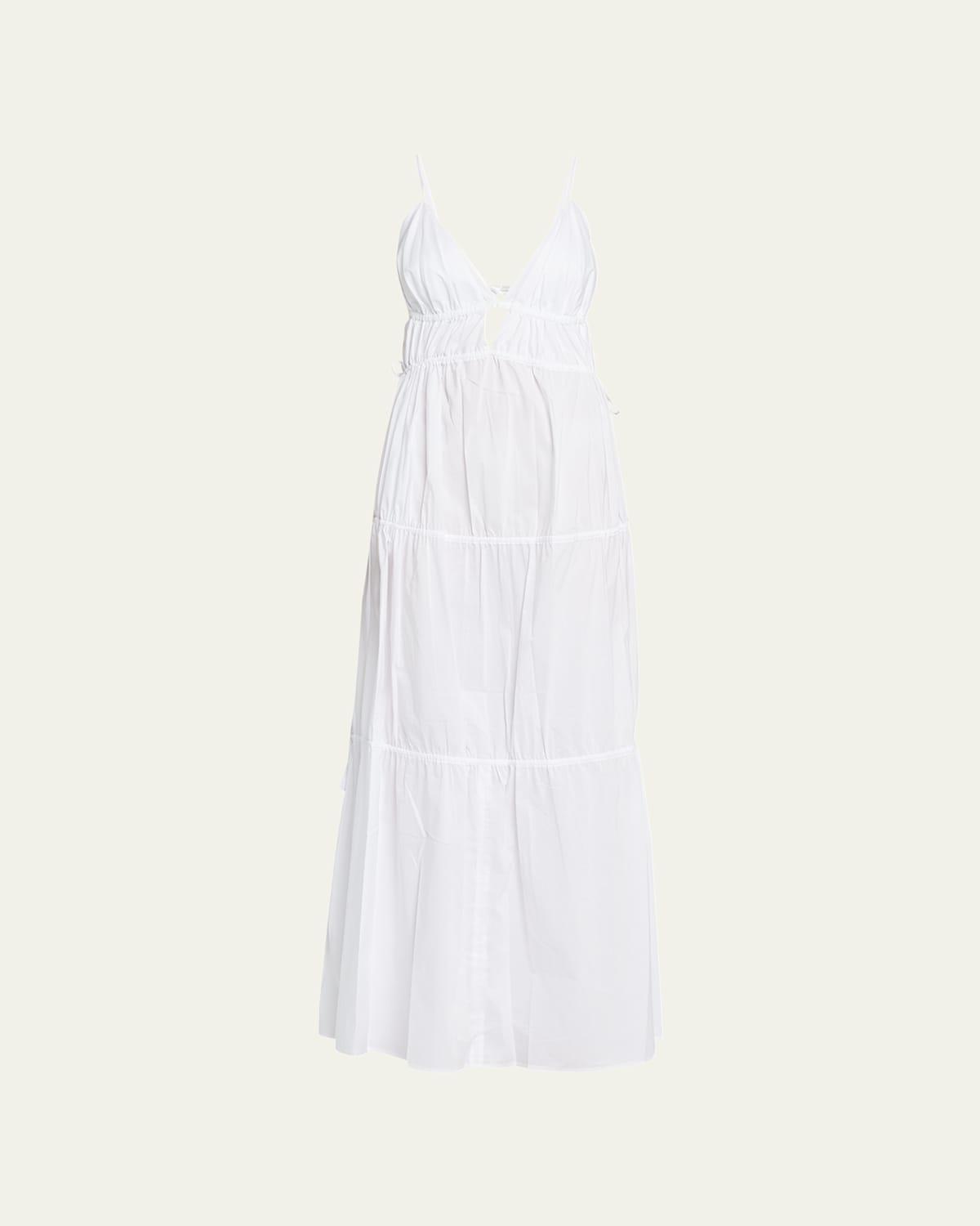 Womens April Tiered Gathered Maxi Dress Product Image