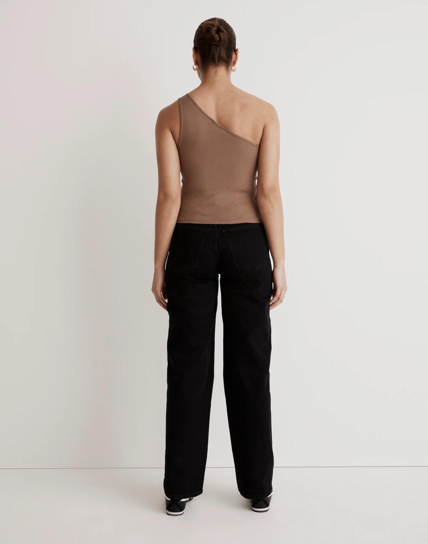 Supima® Rib One-Shoulder Tank Product Image