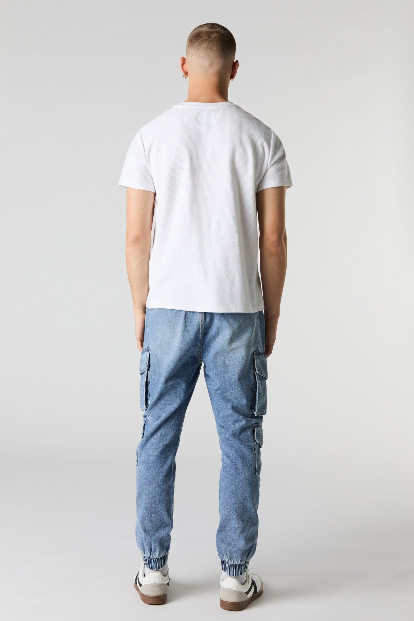 Denim Multi Pocket Cargo Jogger Male Product Image