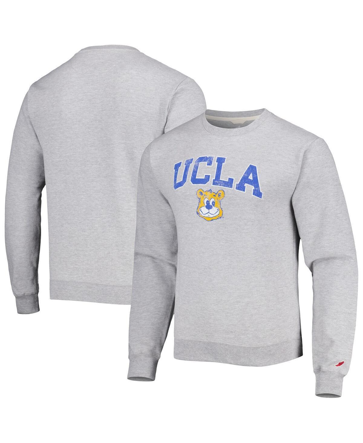 Men's League Collegiate Wear Gray UCLA Bruins 1965 Arch Essential Pullover Sweatshirt, Size: XL, Grey Product Image
